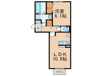 間取図 イオメール折尾A棟
