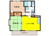 クレール田村 2LDKの間取り