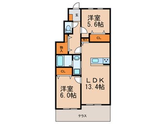 間取図 ハピネス南里A棟