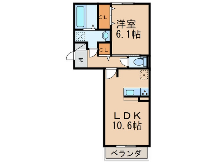 間取り図 イオメール折尾B棟