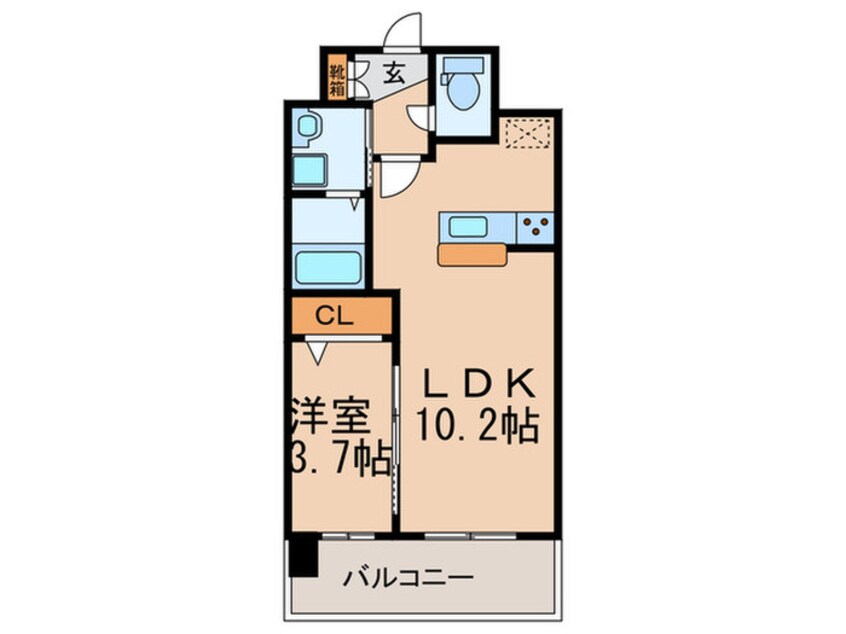 間取図 ラーナ．福岡東