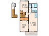 デスパシオⅠ 2LDKの間取り