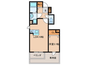 間取図 Ｃｏｕｒａｇｅ玉里