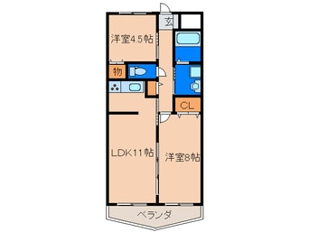 間取図 サンヒルズ・竹末