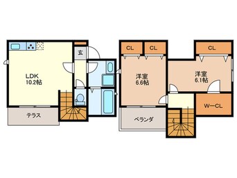 間取図 フェリーチェ南福岡