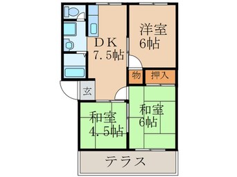 間取図 パイランド北泉Ｃ棟