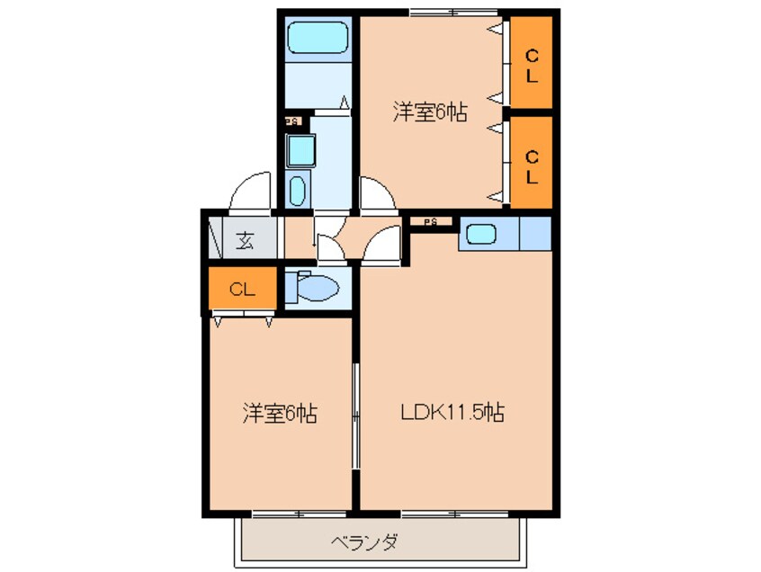 間取図 ロイヤルパ－ク弐番館