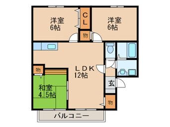 間取図 ネオポリス津福Ａ