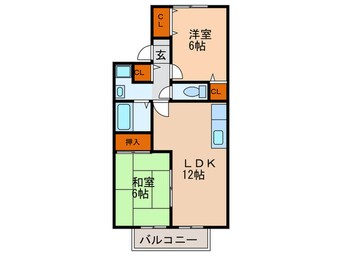 間取図 ネオポリス津福Ｂ