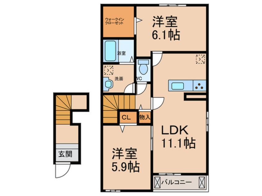 間取図 モント　キアラⅡ