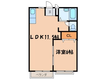 間取図 ハーモニーハイツ山口