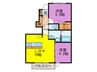 ロイヤルコート日佐 2LDKの間取り