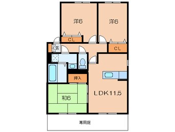 間取図 ルネッサンス大里Ｂ棟