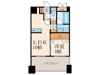 間取図 LEON下到津