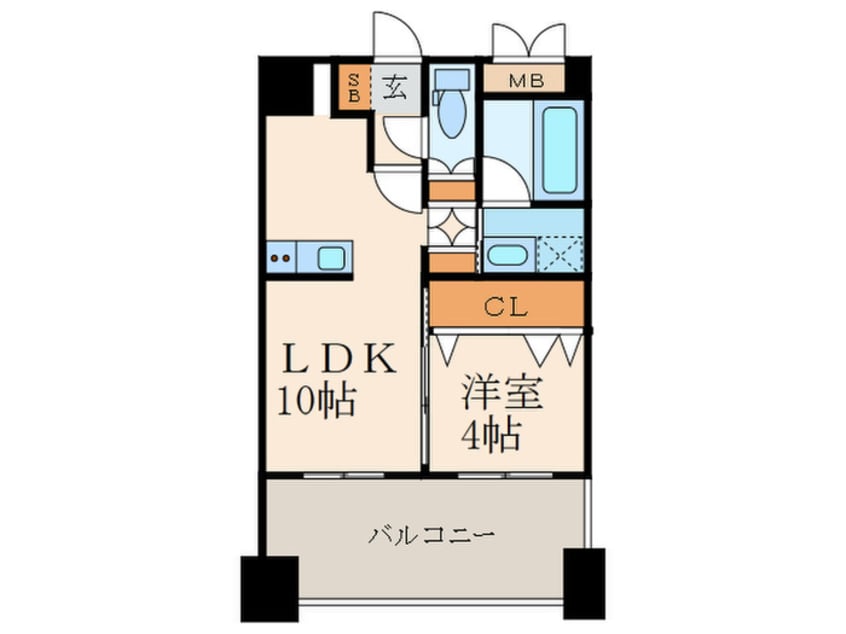 間取図 LEON下到津