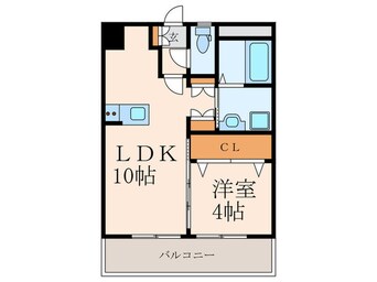 間取図 LEON下到津