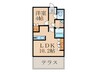 サンフィットレジデンス 1LDKの間取り