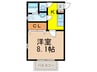 リブレア板付 Ｂ 1Kの間取り