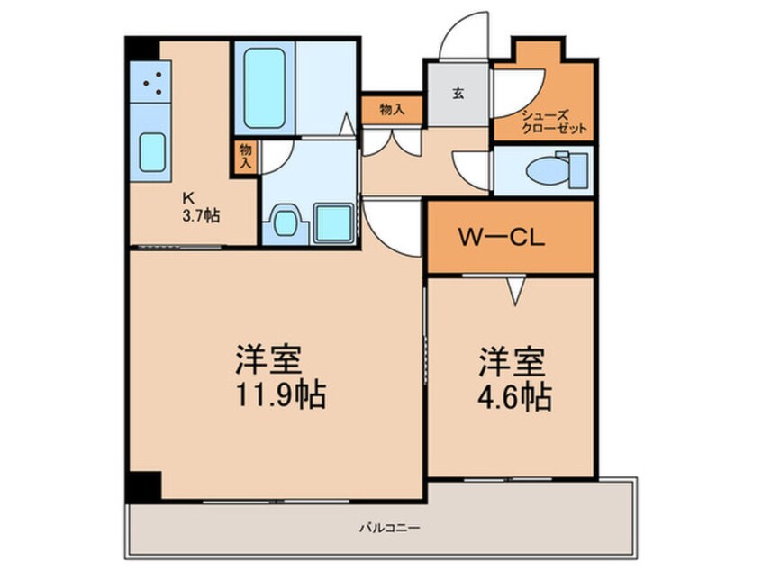 間取図 エンクレスト博多駅南FIT(1402)