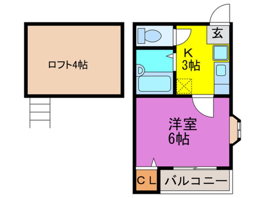 間取図 コーポ巴