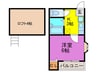 コーポ巴 1Kの間取り