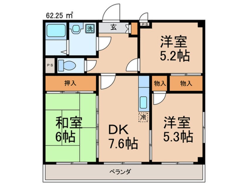 間取図 フレセント２１