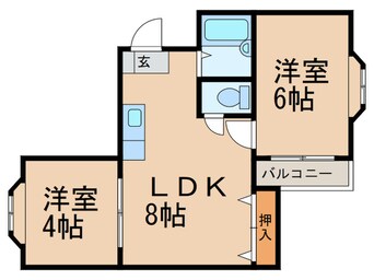 間取図 エリーナハイツ博多駅前