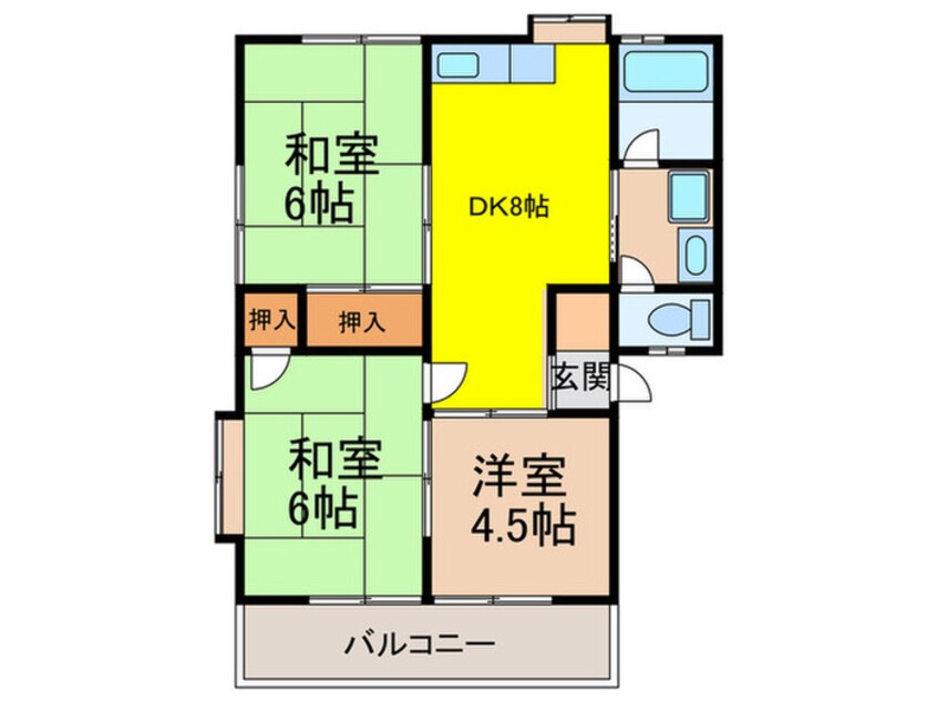 間取図 フレンドリー古賀