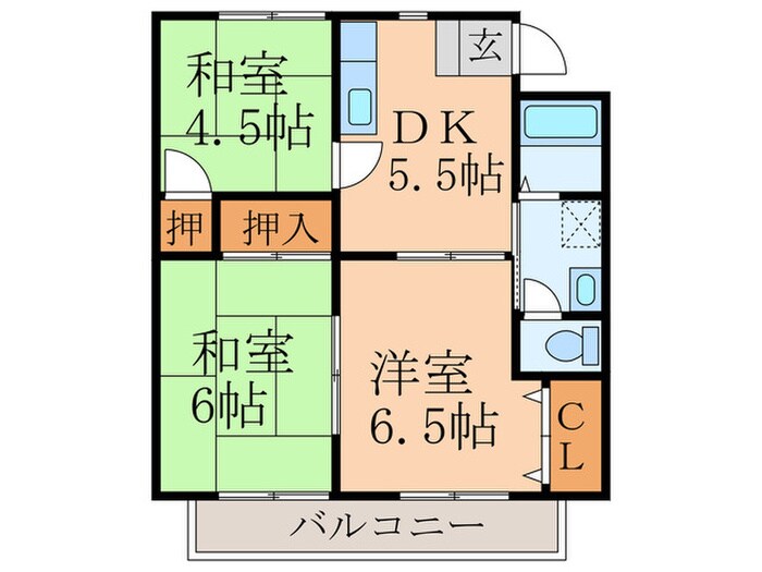 間取り図 末松アパ－トⅡ