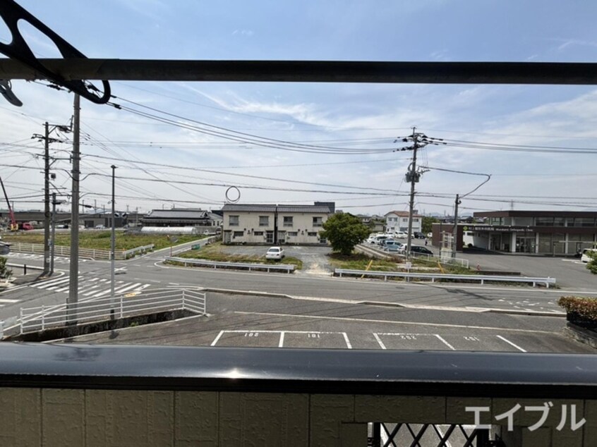 室内からの展望 末松アパ－トⅡ