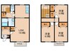 リースランド川上　Ａ棟 3LDKの間取り