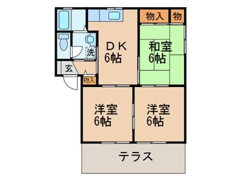 間取図 ピアチェｍコモン