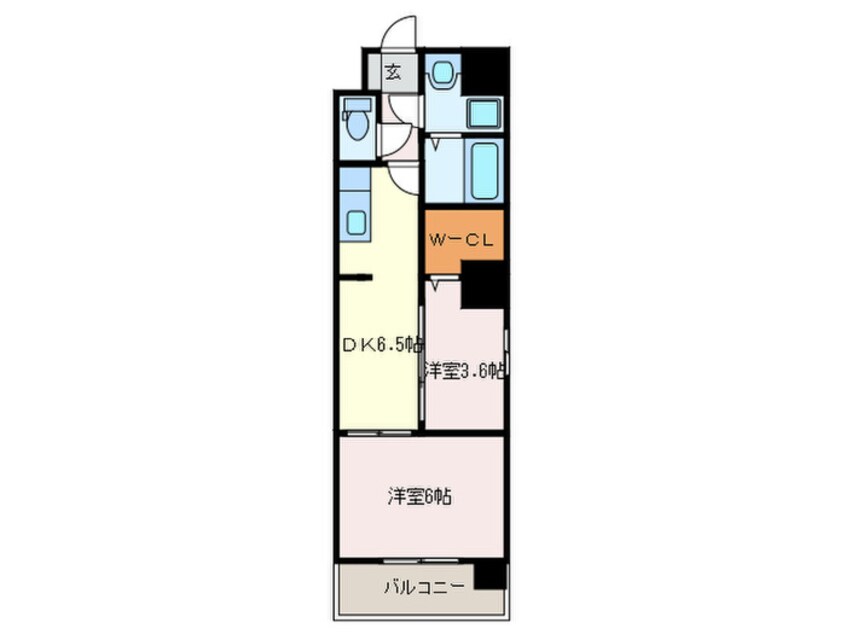 間取図 モダンパラッツォ博多駅南Ⅱ