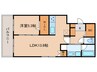 quador Contigo 高宮 1LDKの間取り