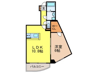 間取図 フラップワン高宮