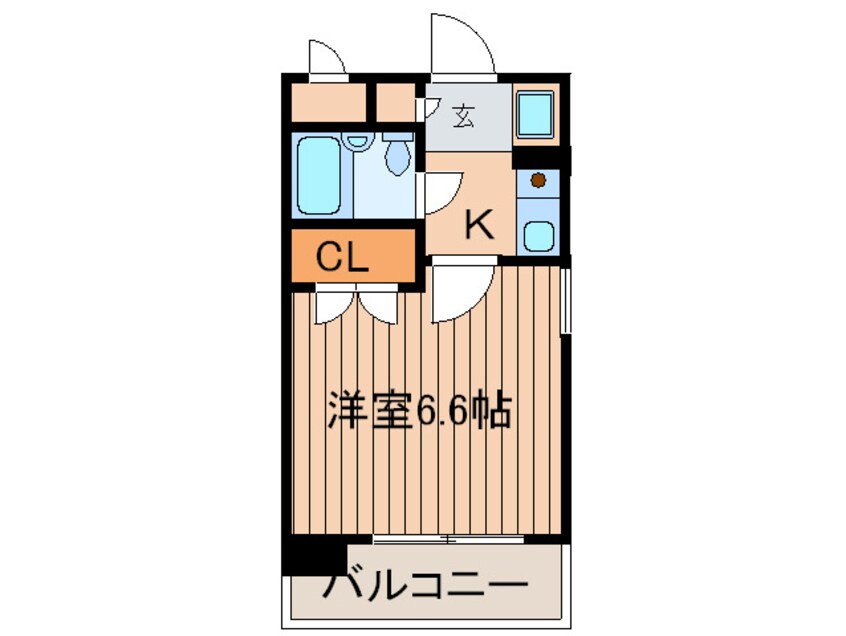 間取図 ダイアパレス姪浜(409)