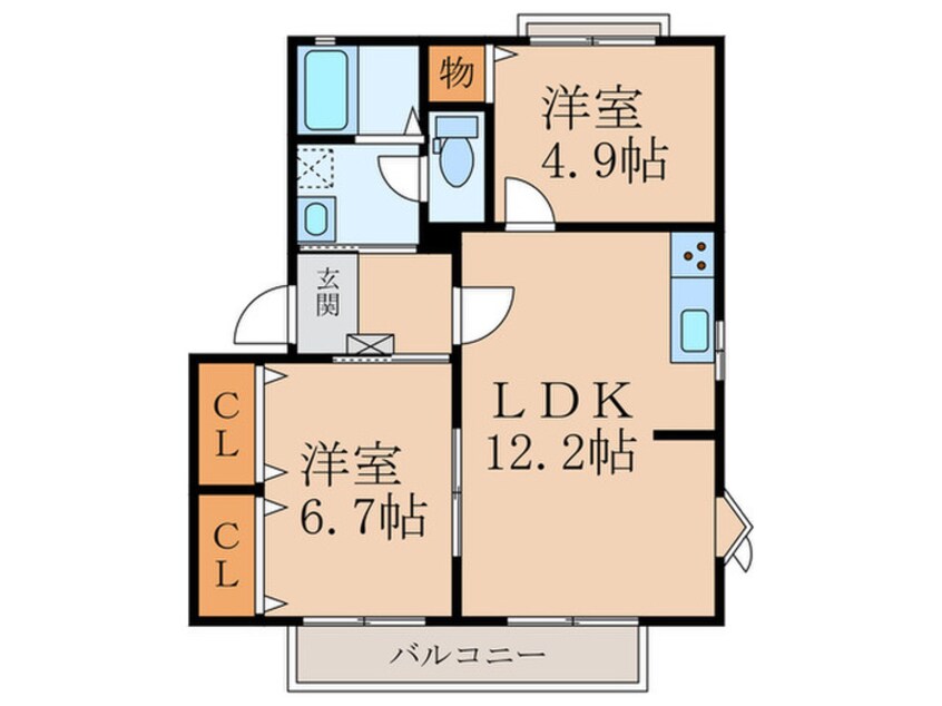 間取図 サンシティ別府Ｄ棟