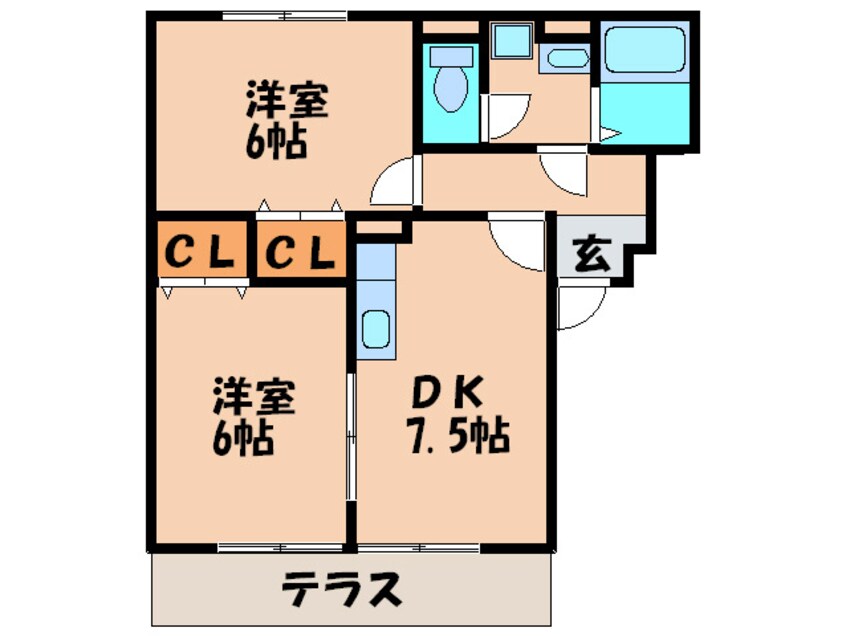 間取図 メゾン若草