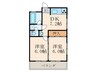第３住友ビル 2DKの間取り