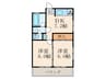 第３住友ビル 2DKの間取り