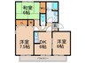 ﾚ･ﾌｧﾐ-ﾙ･ﾄﾞ･ｼﾞｮｲ６０Ａ棟 3DKの間取り