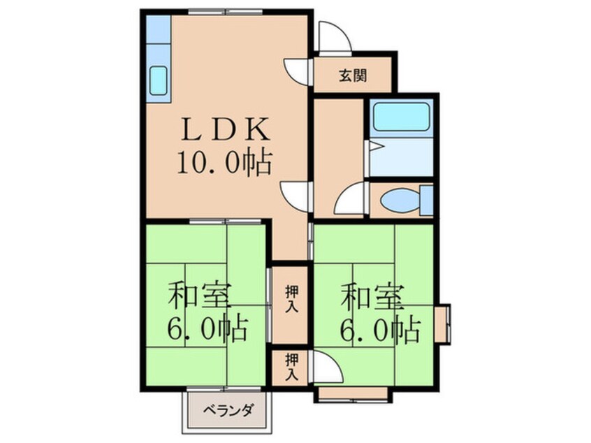 間取図 メイゾン岡田Ｃ棟