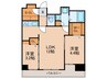 エンクレスト博多駅南FIT(1206) 2LDKの間取り