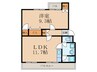 ロイヤルハイツ沼 1LDKの間取り