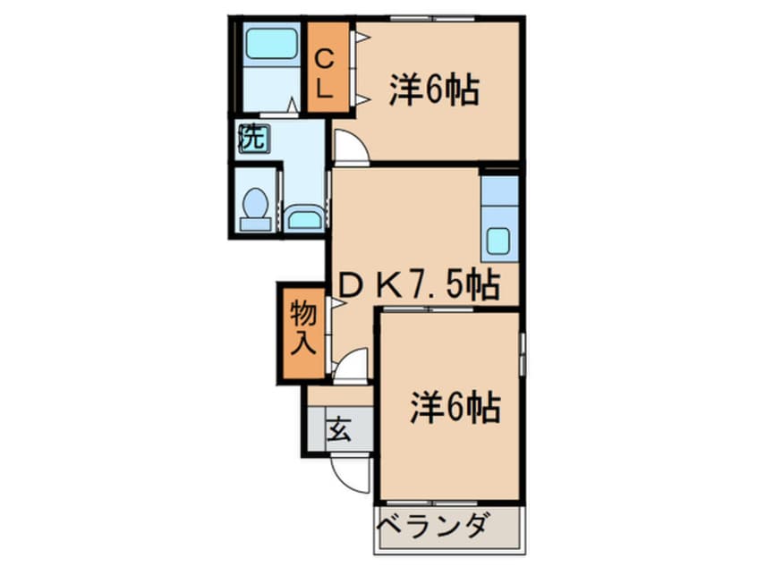 間取図 サンパティーク Ｂ棟