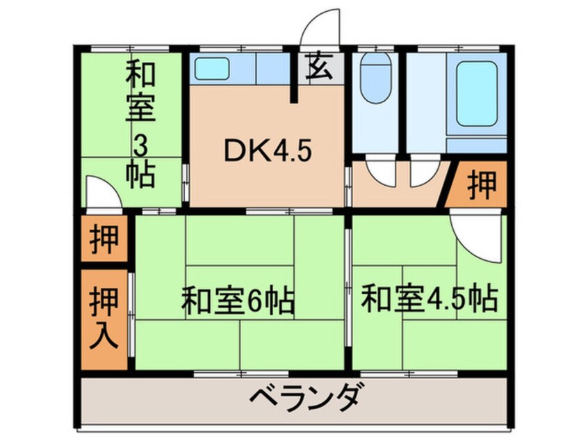 間取図 葉月荘