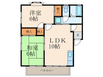 間取図 クレイン・ヴィレッヂ