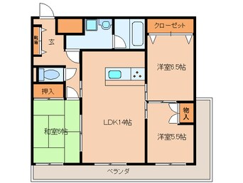 間取図 ロイヤルマンション南久留米