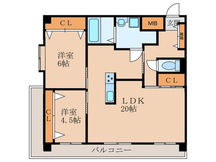 間取り図 ロイヤルマンション南久留米