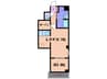 グレイスヒル 1LDKの間取り